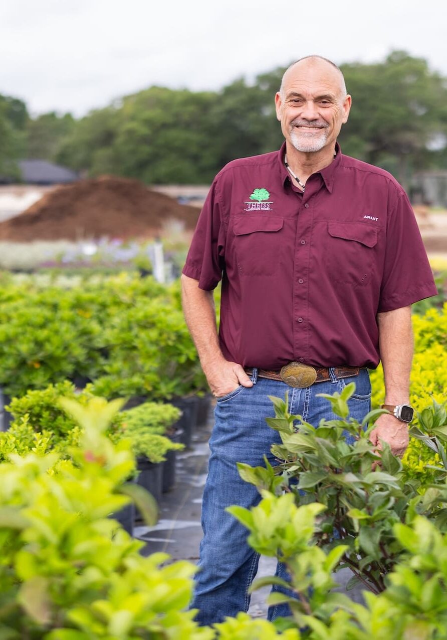 Monty Theiss, owner of Theiss Landscape Works in Hockley, TX